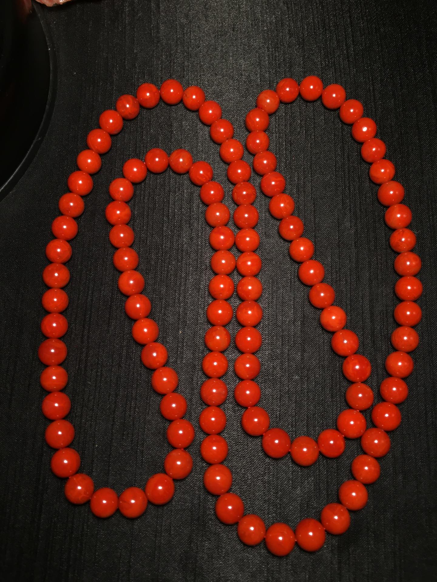 A0768 Superb Chinese Nanhong Agate Beads Necklace
