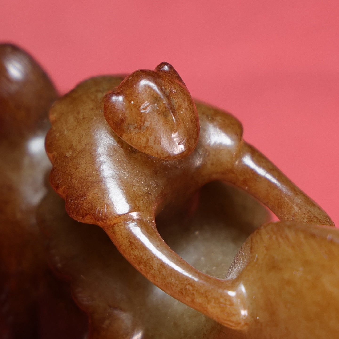 A0957 Superb Old Chinese Hetian Jade Carved Horse Statue