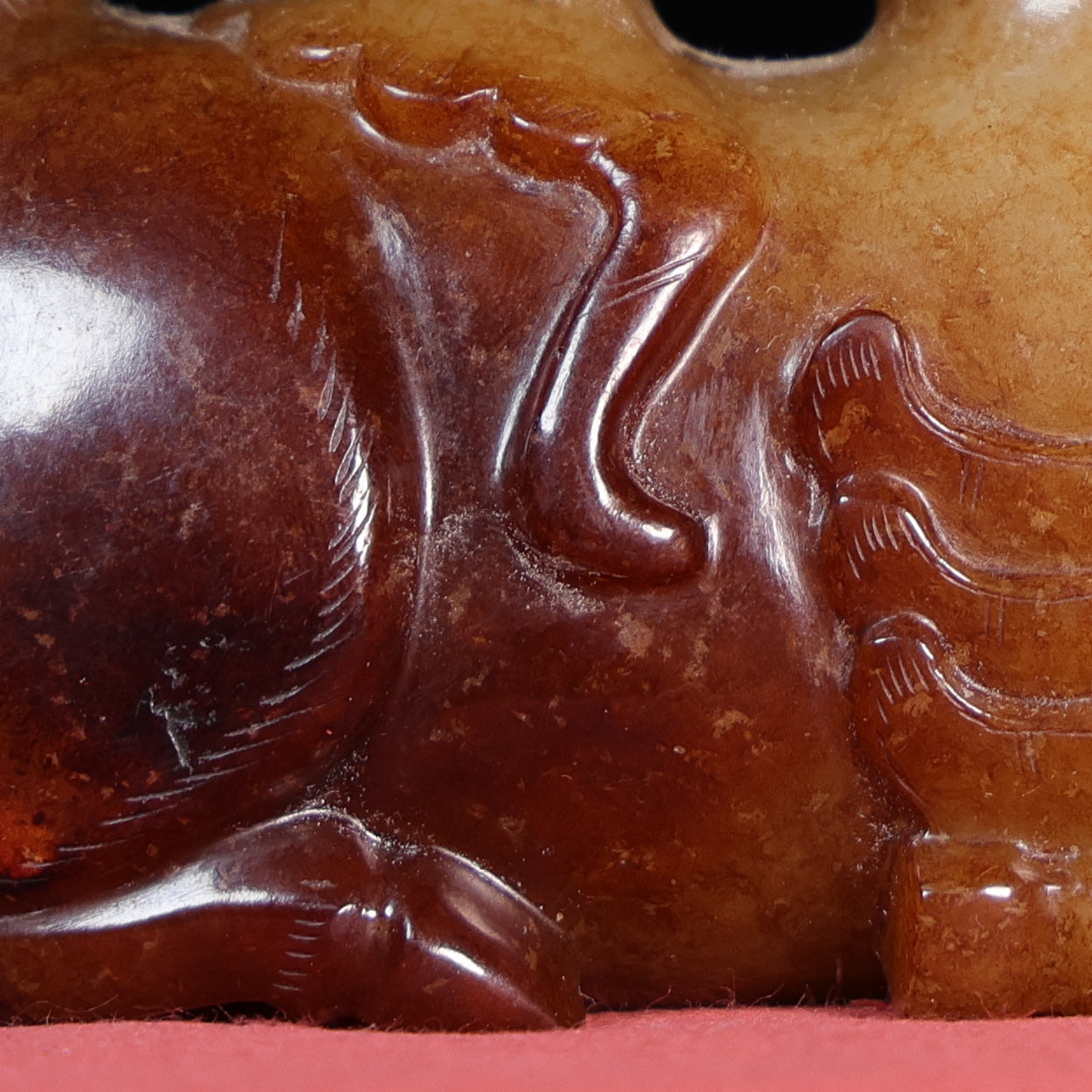 A0957 Superb Old Chinese Hetian Jade Carved Horse Statue