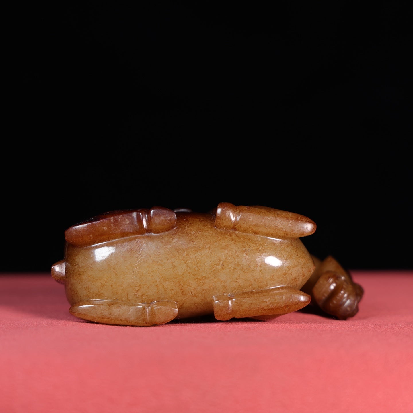 A0957 Superb Old Chinese Hetian Jade Carved Horse Statue