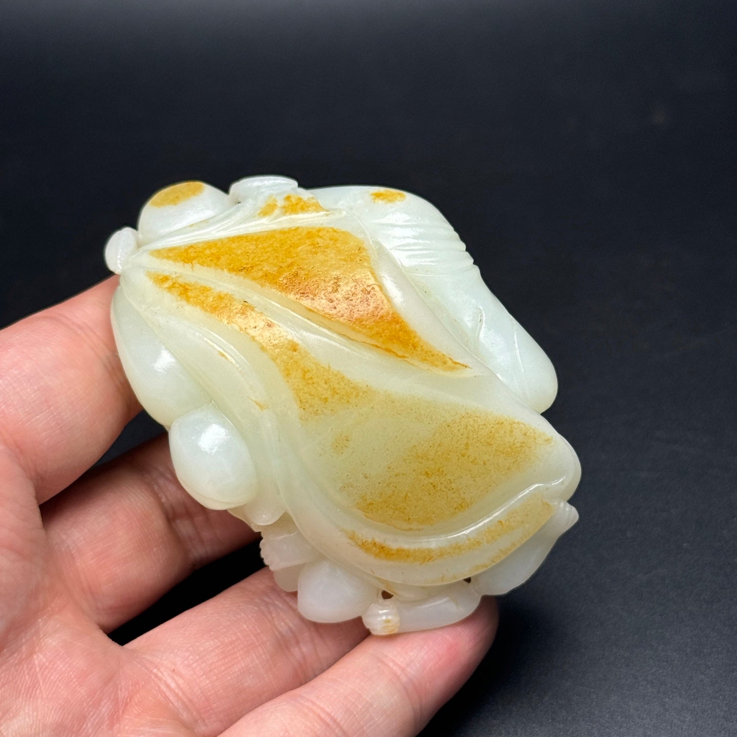 A1075 Superb Chinese Hetian Jade Carved Heavenly Ghostcatcher Statue