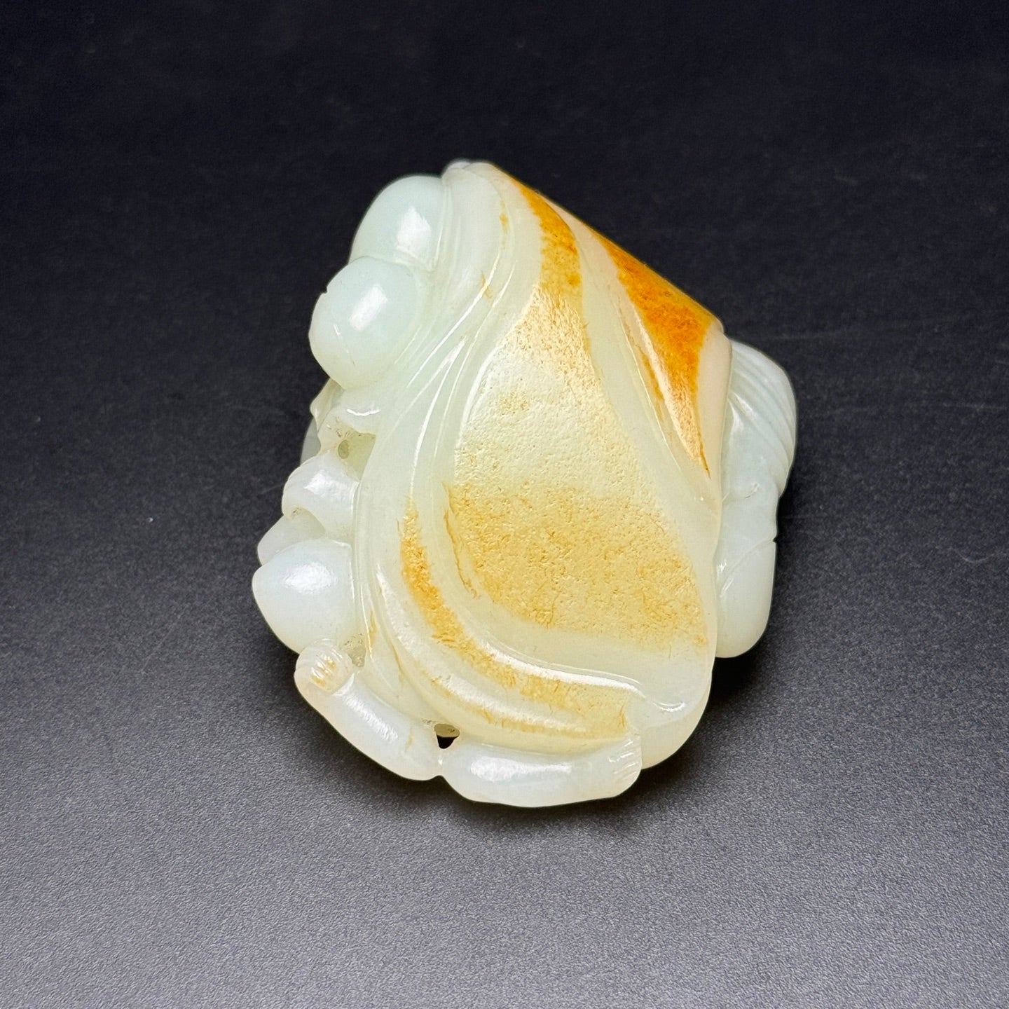 A1075 Superb Chinese Hetian Jade Carved Heavenly Ghostcatcher Statue