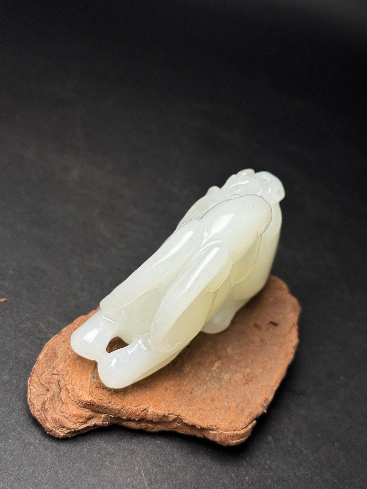 A1099 Superb Chinese Hetian Jade Carved Fortune Sheep Statue/Pendant