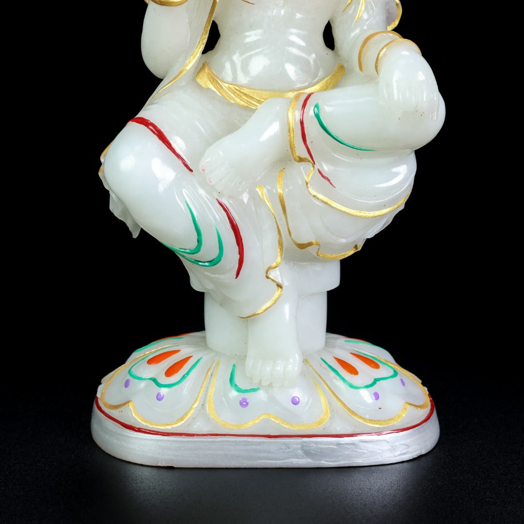 A1102 High Quality Chinese Gilt Gold Hetian Jade Carved Buddha Statue