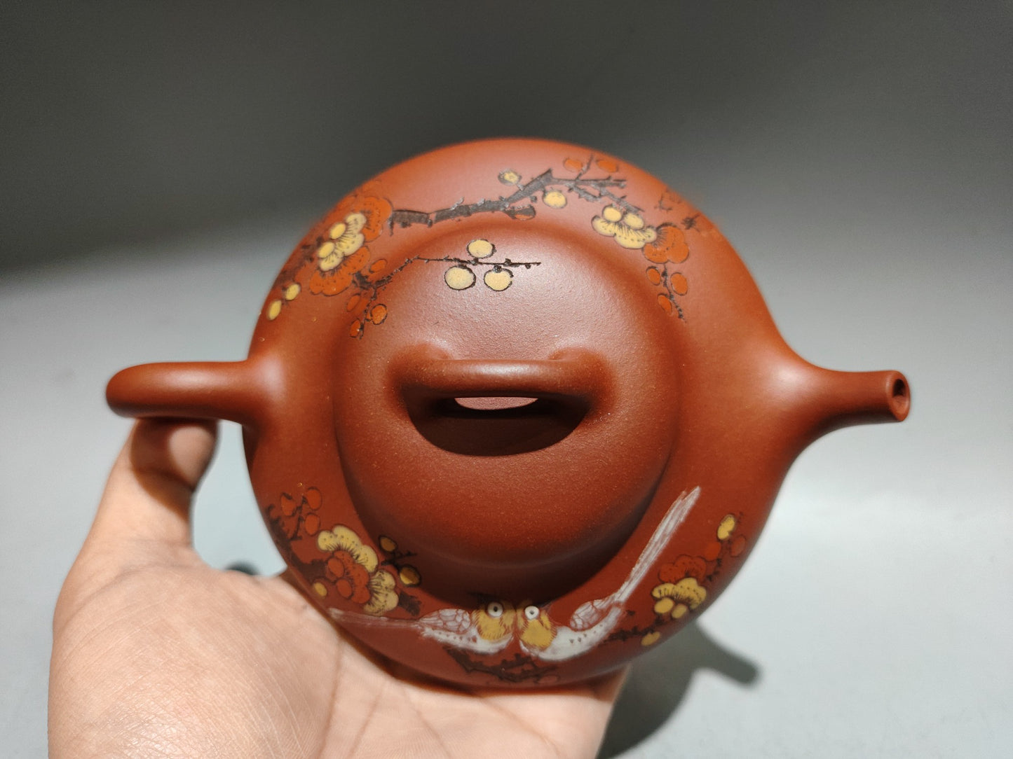 A1216 A Set Chinese Yixing Zisha Plum Flower Design Teapot & Cups