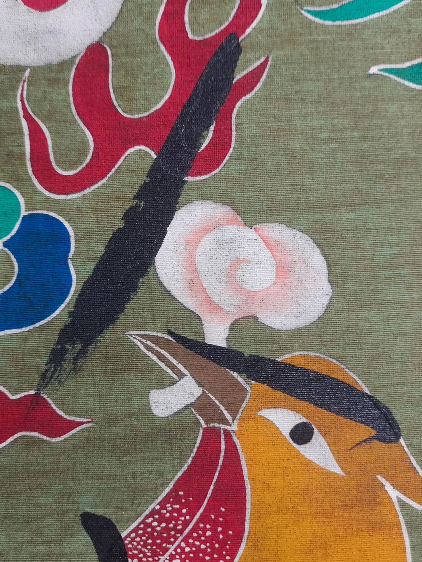 A1251 Chinese Watercolour On Silk Calligraphy Painting - Wang Xian Zhi (344-386)