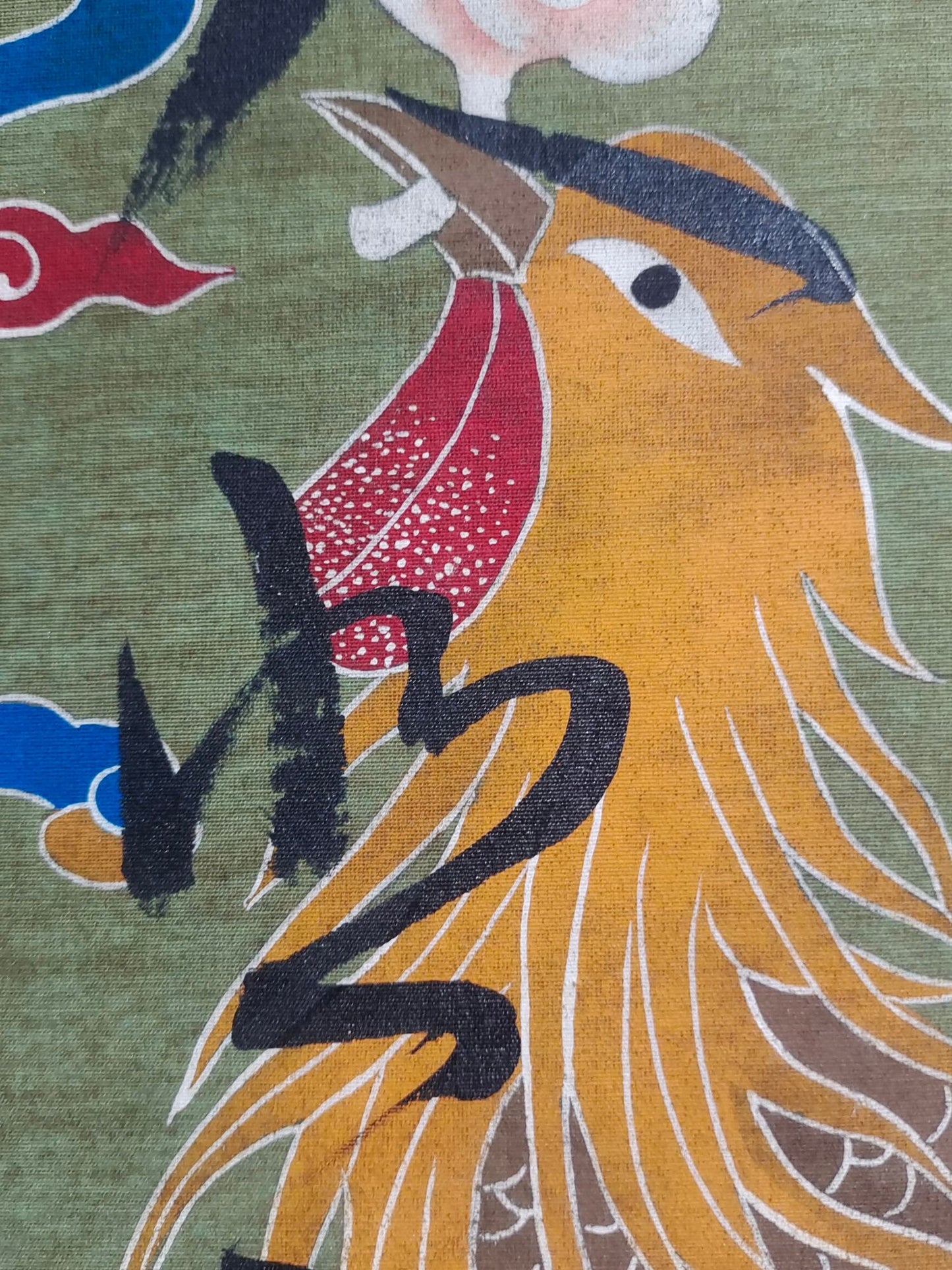 A1251 Chinese Watercolour On Silk Calligraphy Painting - Wang Xian Zhi (344-386)