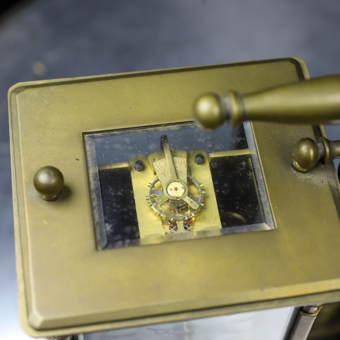 A1258 Vintage Brass Mechanical Clock