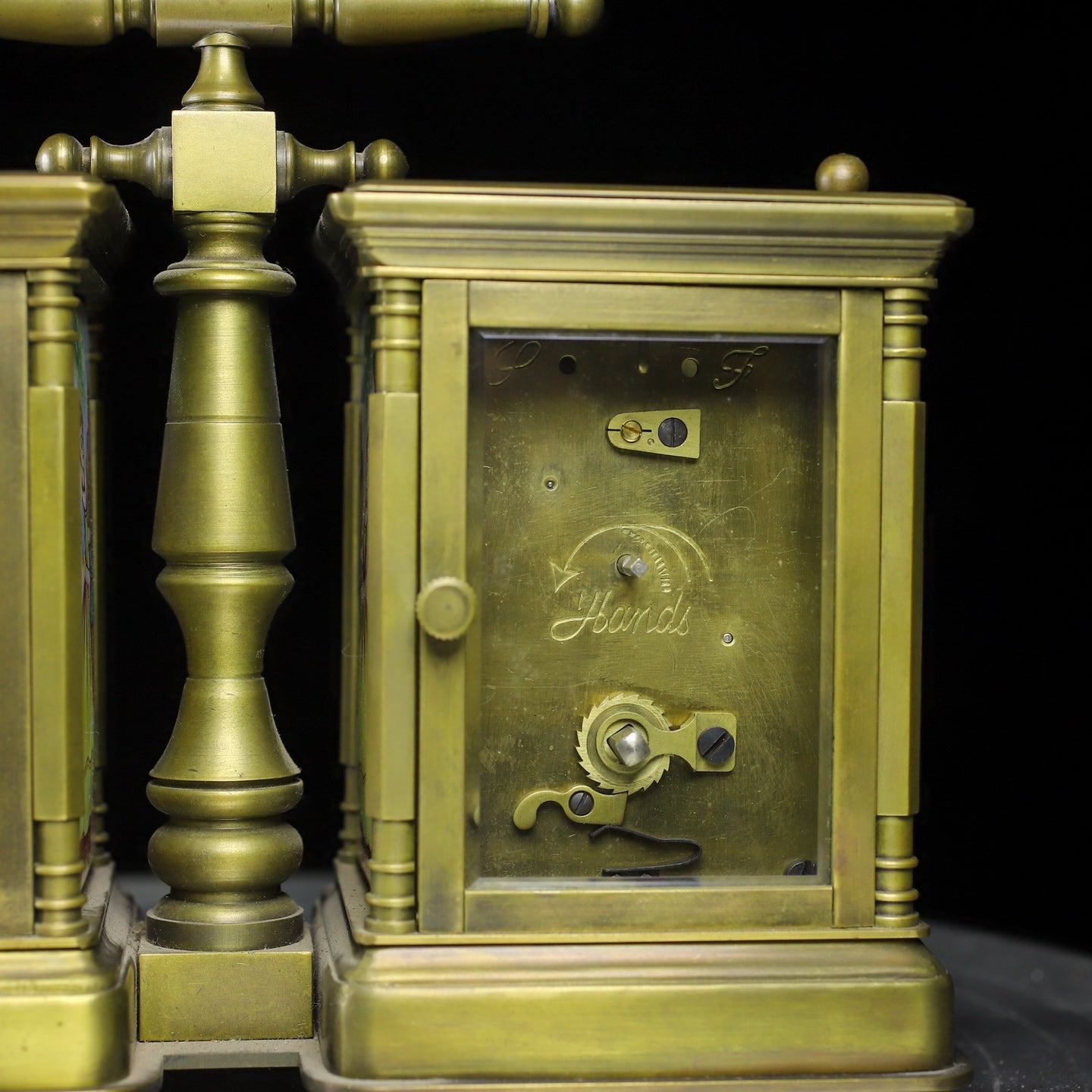 A1258 Vintage Brass Mechanical Clock