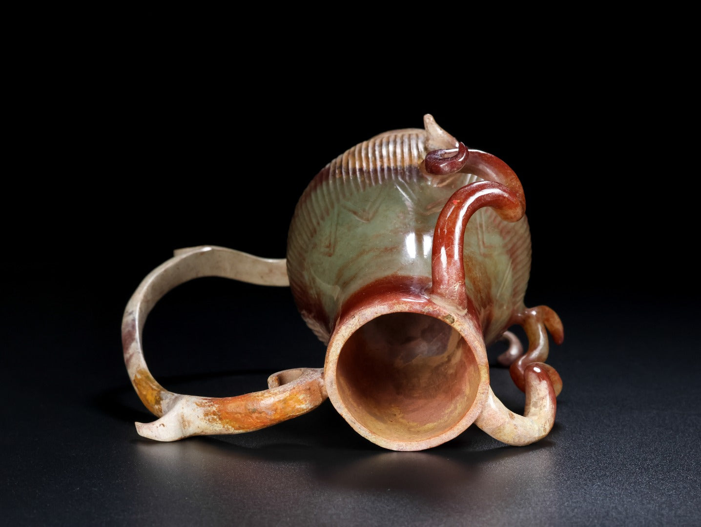 A1398 Superb Old Chinese Hetian Jade Vase
