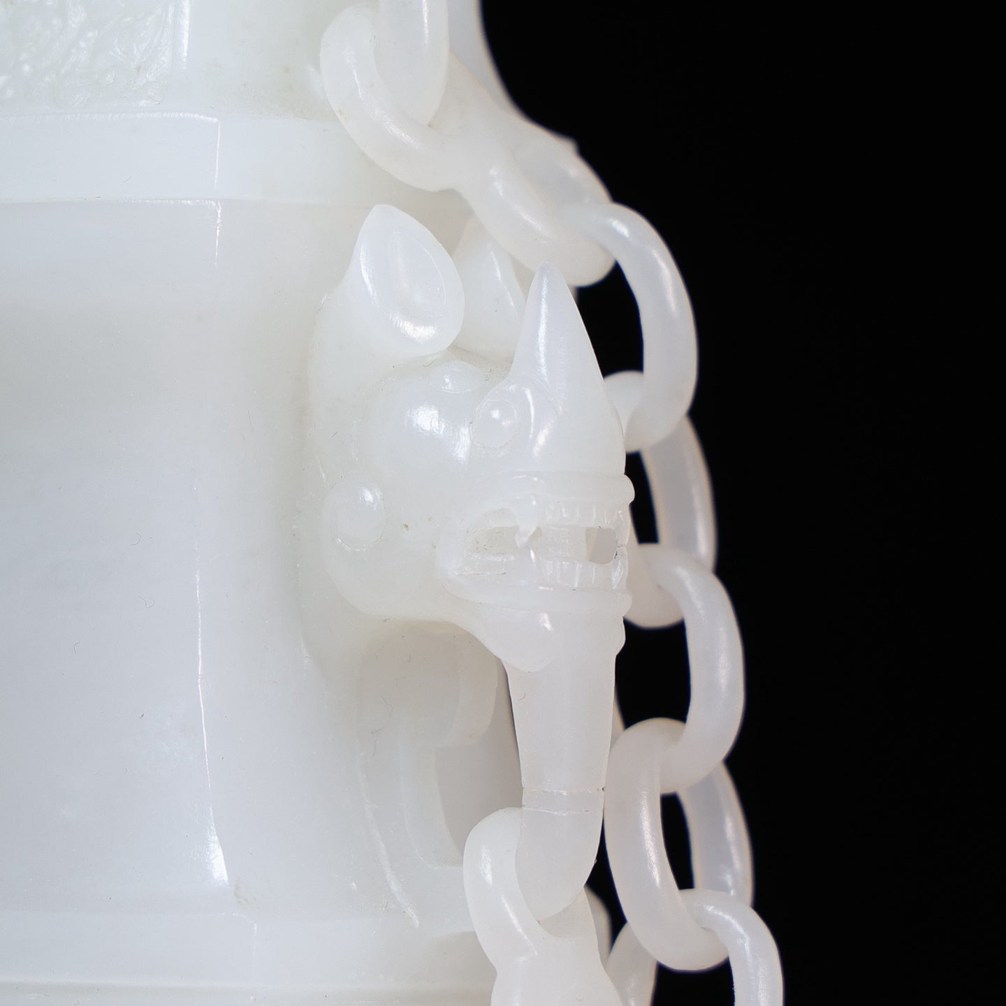 A1401 A Pair High Quality Chinese White Hetian Jade Vases