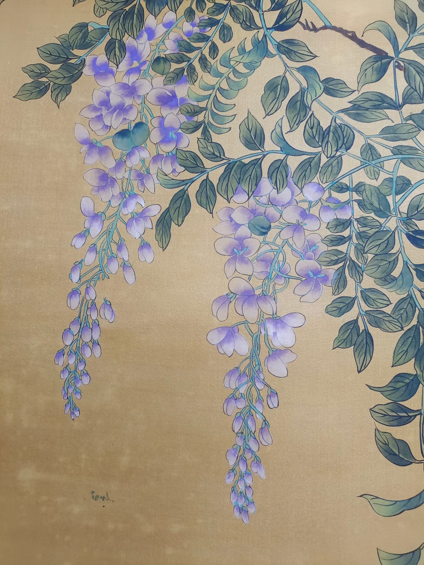 A1465 Chinese Watercolour On Silk Flowers Design Painting - Tang Yin(1470-1524)