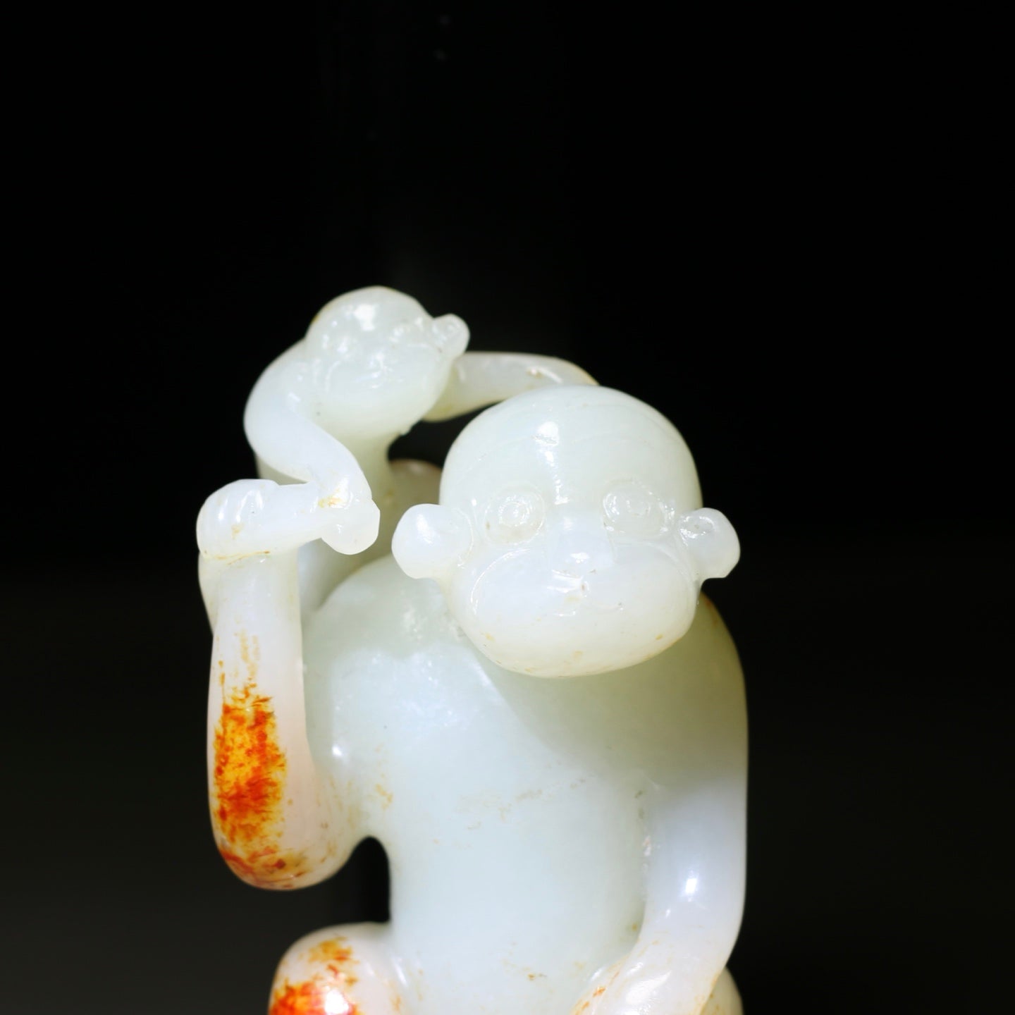 A1475 Superb Chinese Hetian Jade Carved Monkey Pendant