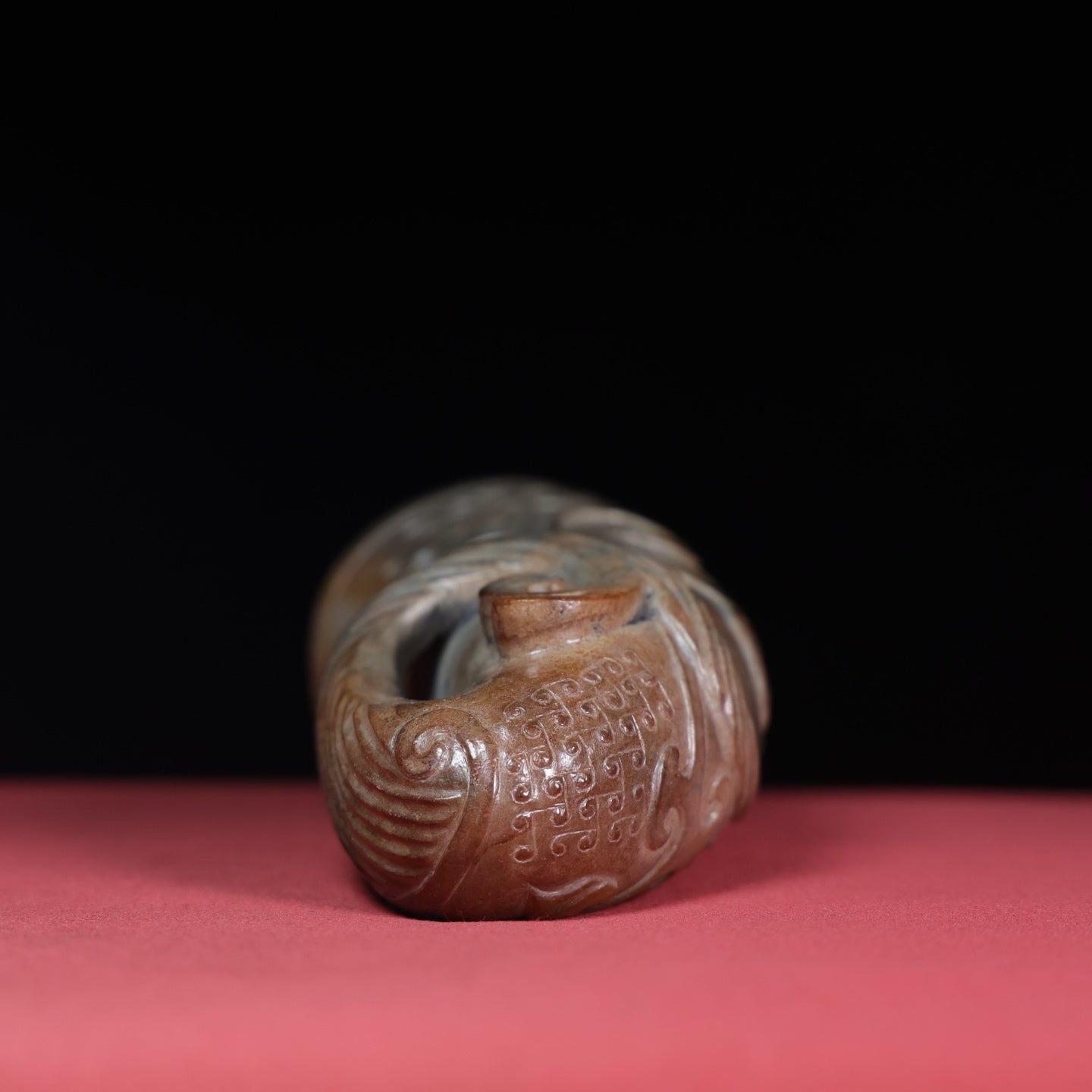 A1479 Vintage Chinese Hetian Jade Wine Cup