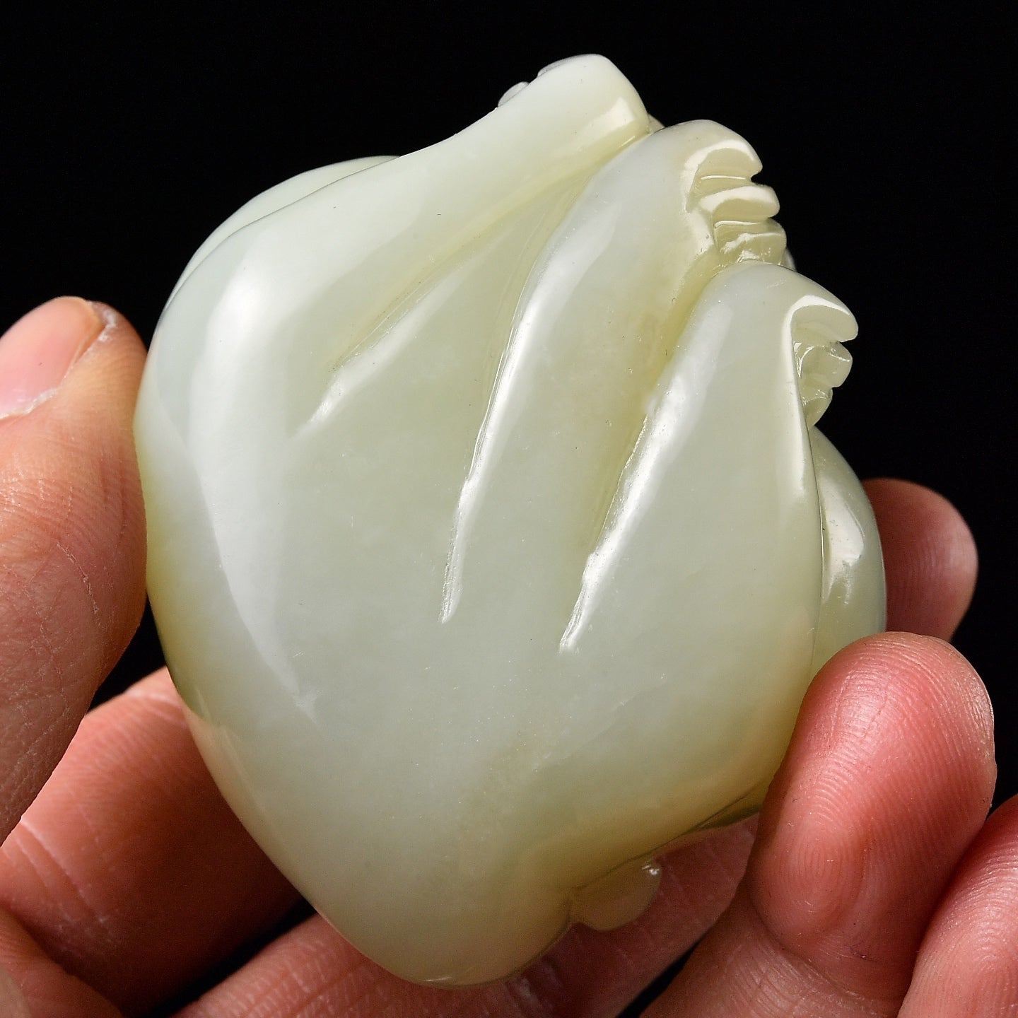 A1649 Superb Chinese Hetian Jade Carved Fortune Pixiu Statue w Certificate