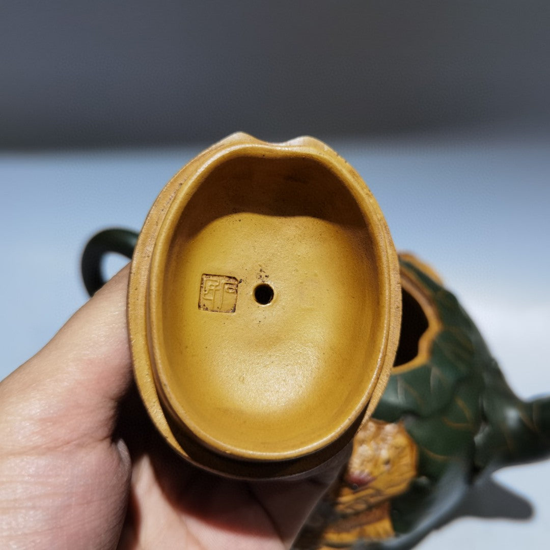 A1650 Superb Chinese Yixing Zisha Fortune Dragon Teapot