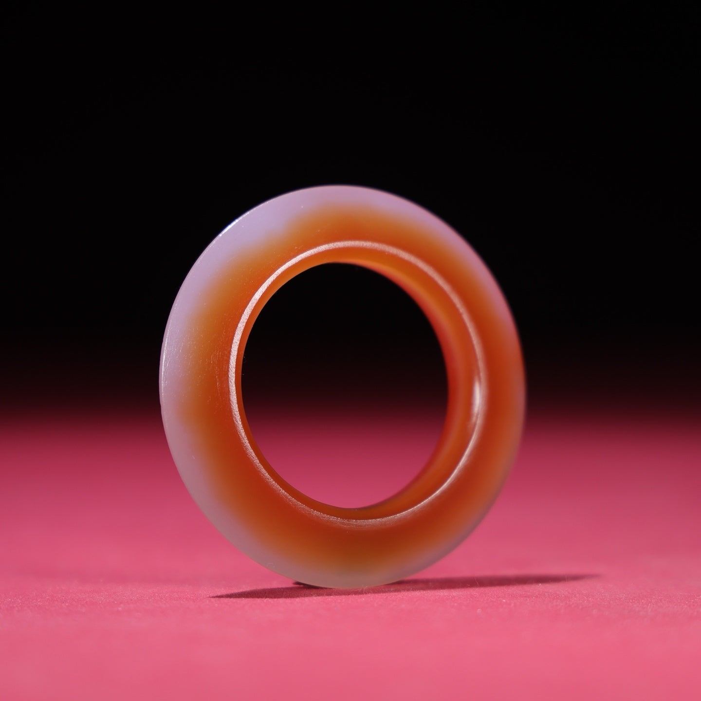 A1830 Exquisite Chinese Agate Ring Pendant