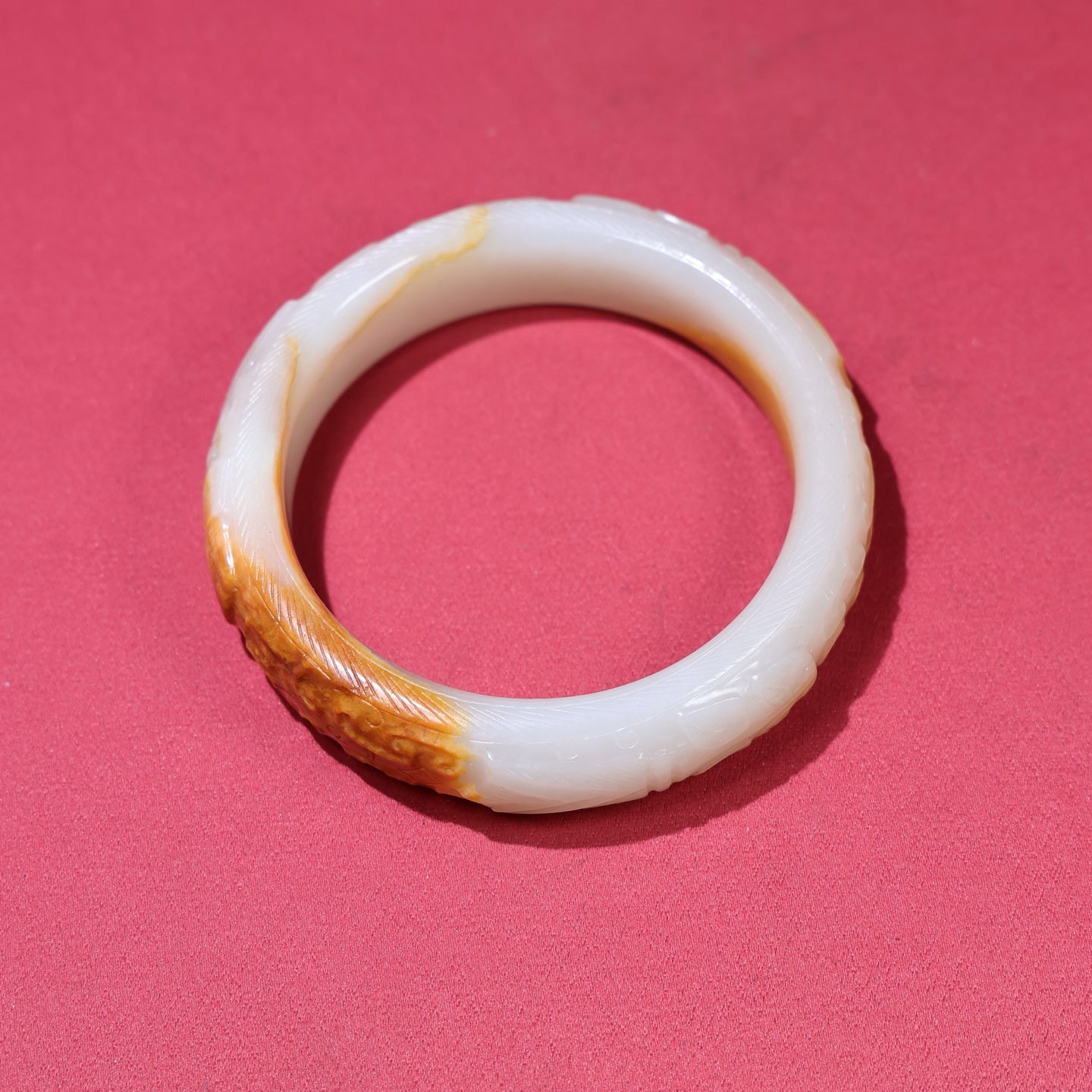 A1959 Inside Diameter 60 MM Chinese Hetian Jade Bracelet