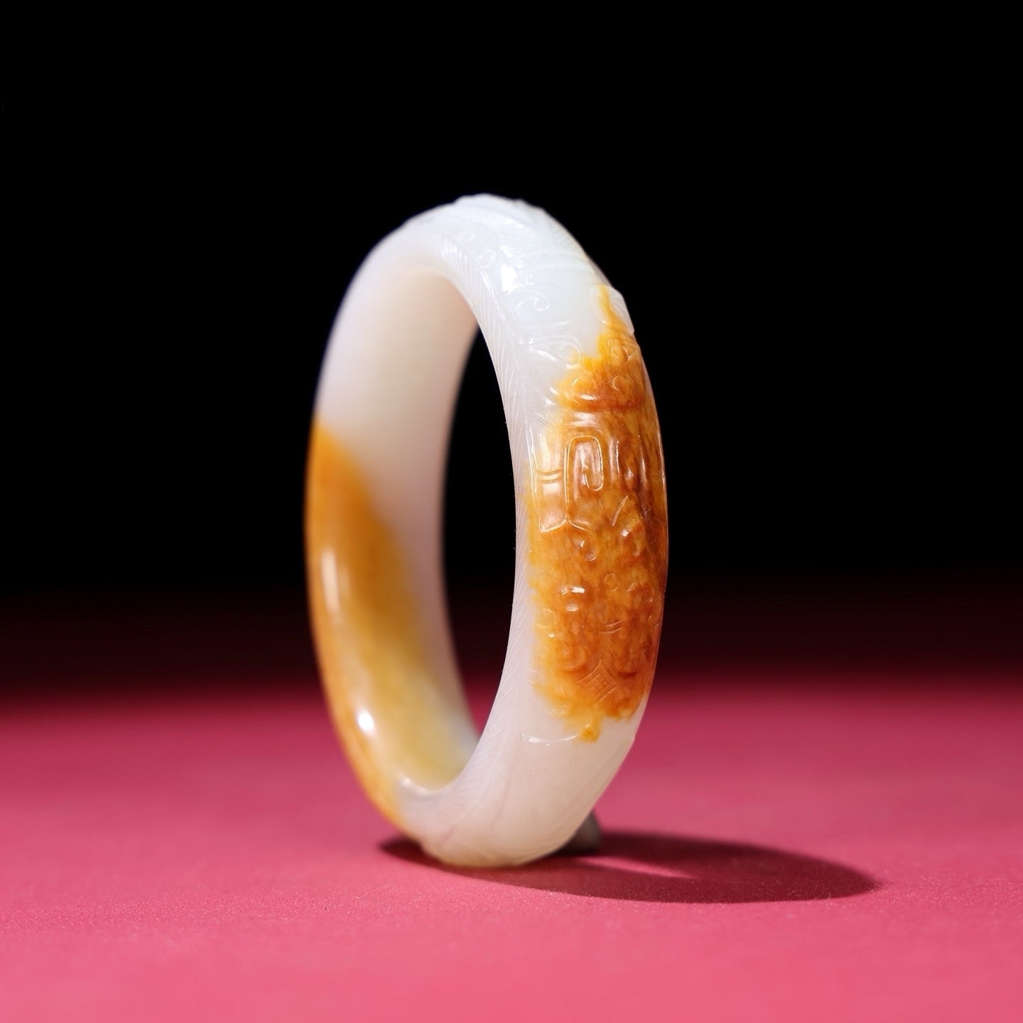 A1959 Inside Diameter 60 MM Chinese Hetian Jade Bracelet