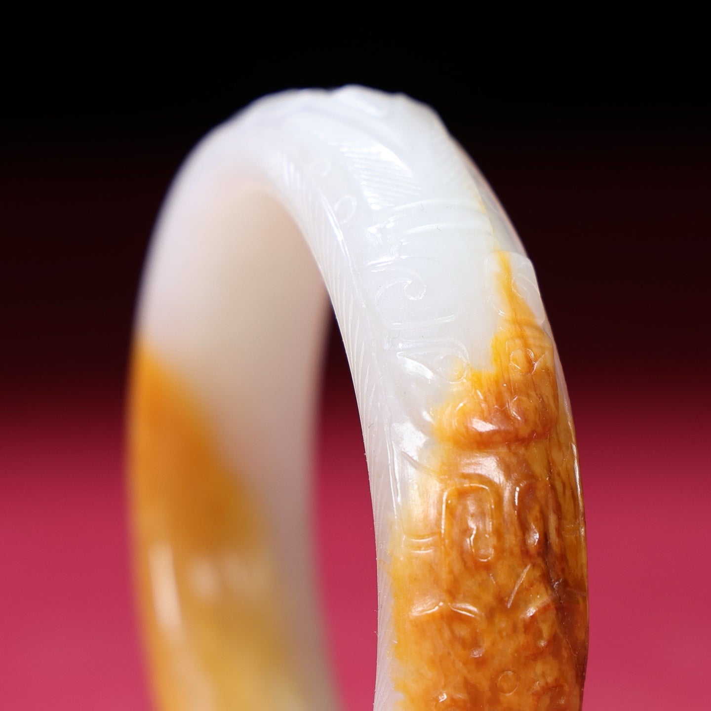 A1959 Inside Diameter 60 MM Chinese Hetian Jade Bracelet