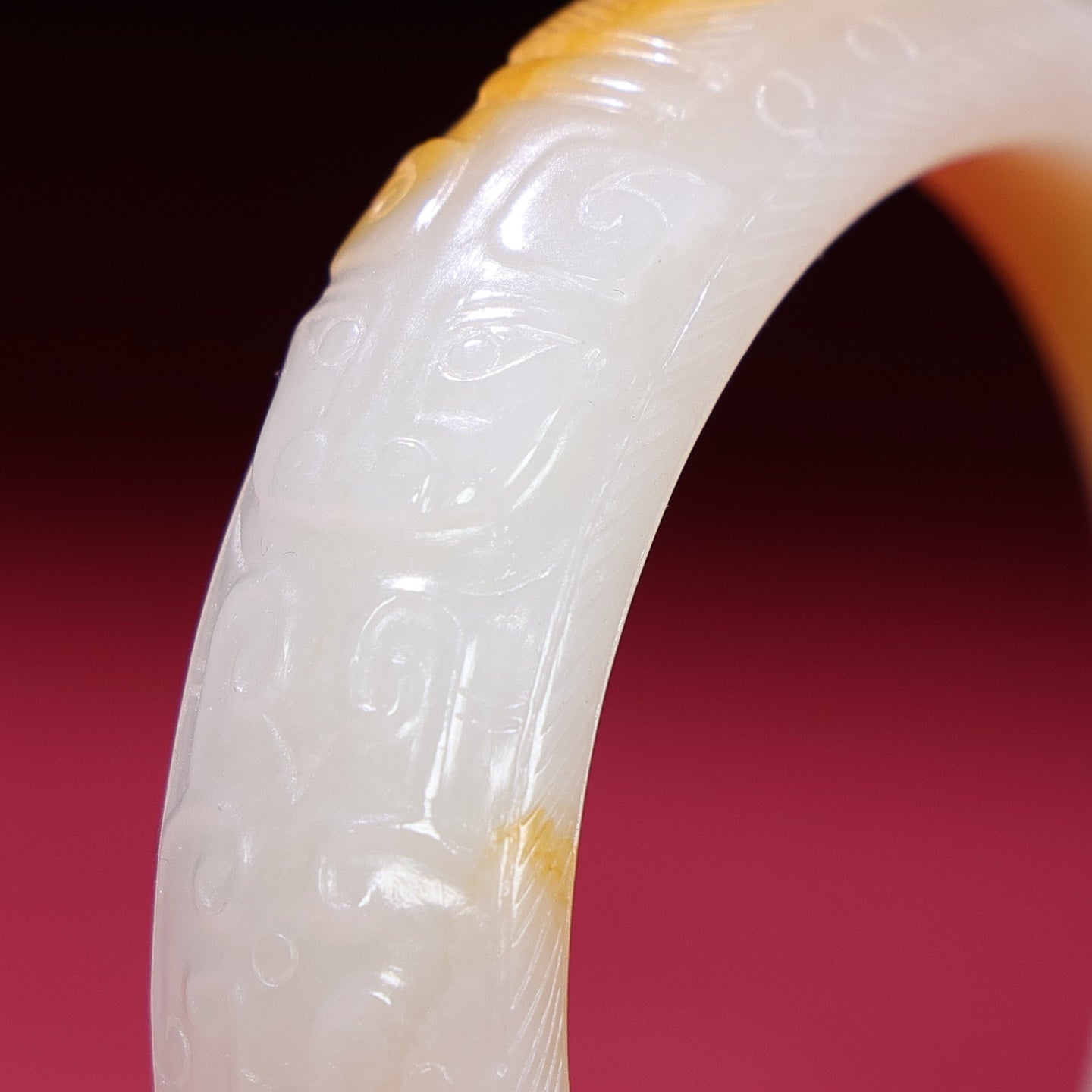 A1959 Inside Diameter 60 MM Chinese Hetian Jade Bracelet
