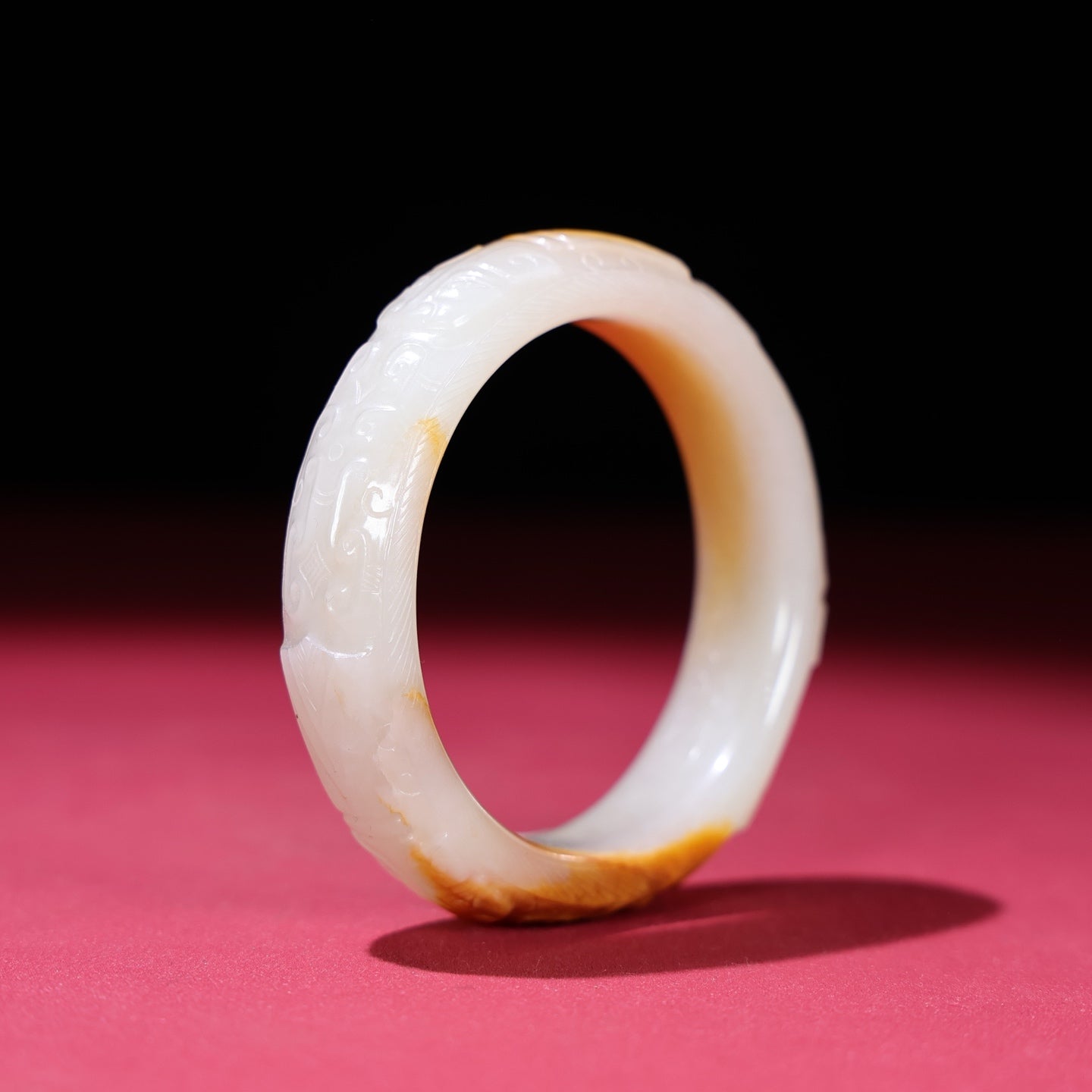 A1959 Inside Diameter 60 MM Chinese Hetian Jade Bracelet