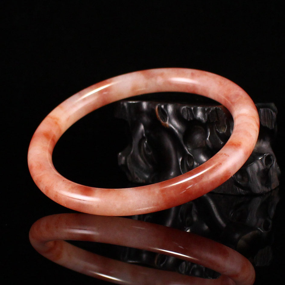 A1963 Inside Diameter 63 MM Natural Quartzite Pink Taohuayu Bracelet