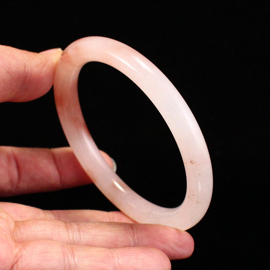 A1967 Inside Diameter 59 MM Natural Quartzite Pink Taohuayu Bracelet