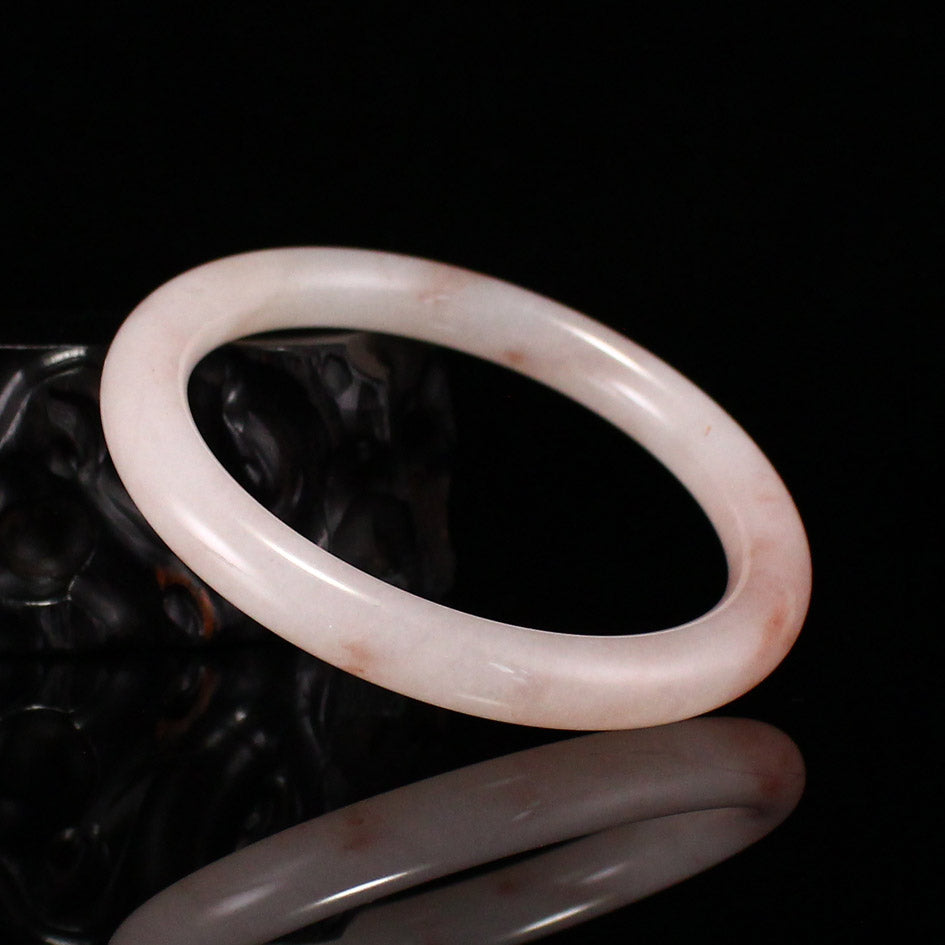 A1970 Inside Diameter 56 MM Natural Quartzite Pink Taohuayu Bracelet