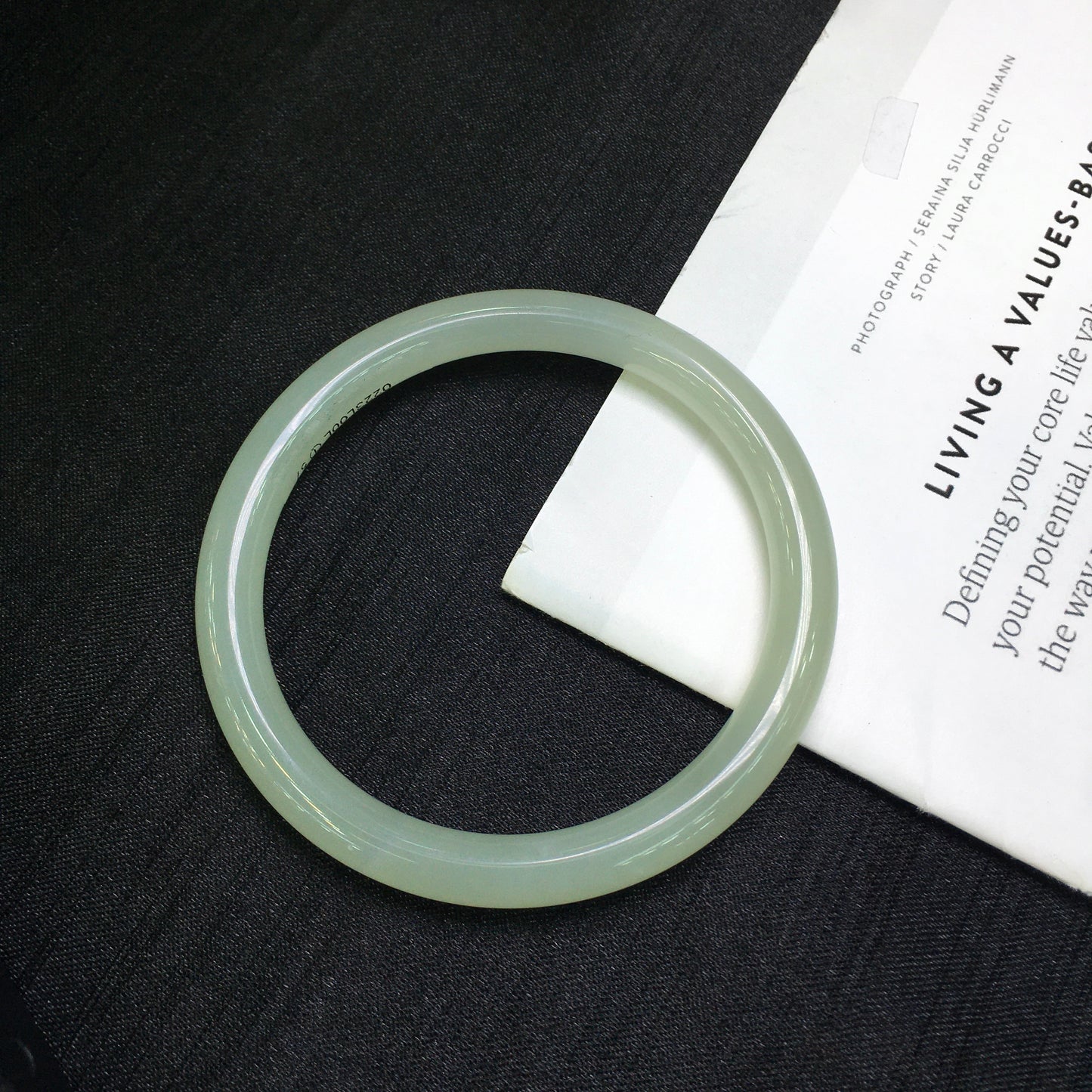 A2005 Inside Diameter 57 MM Chinese Gao Bingqing Hetian Jade Bracelet