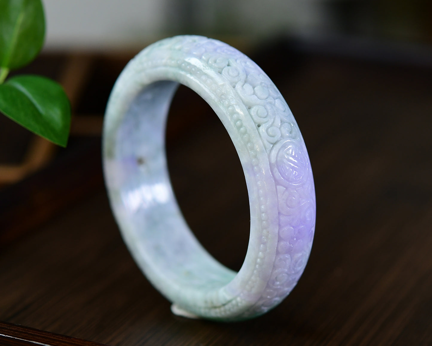 A2023 Inside Diameter 59 MM Beautiful Natural Jadeite Bracelet