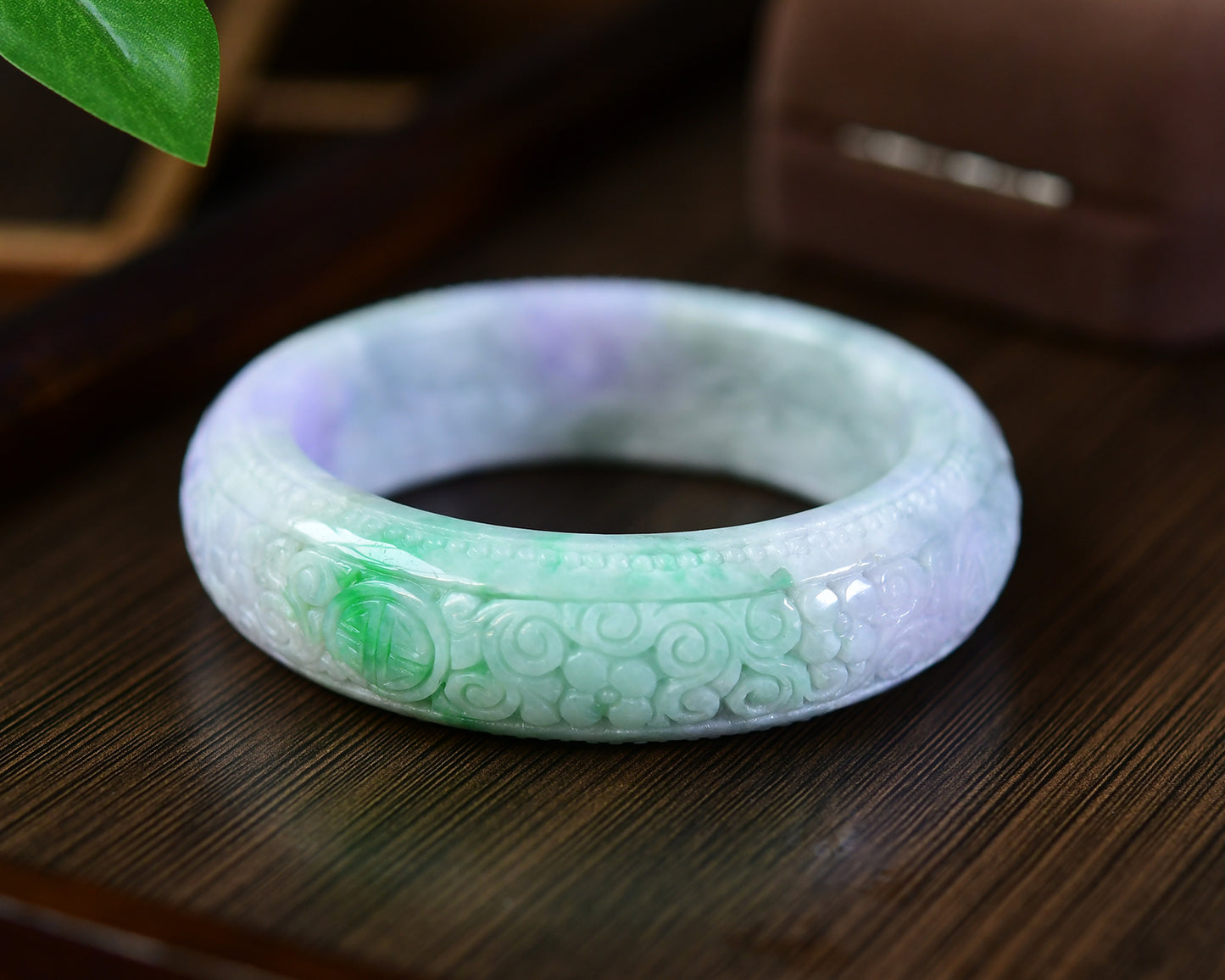 A2023 Inside Diameter 59 MM Beautiful Natural Jadeite Bracelet