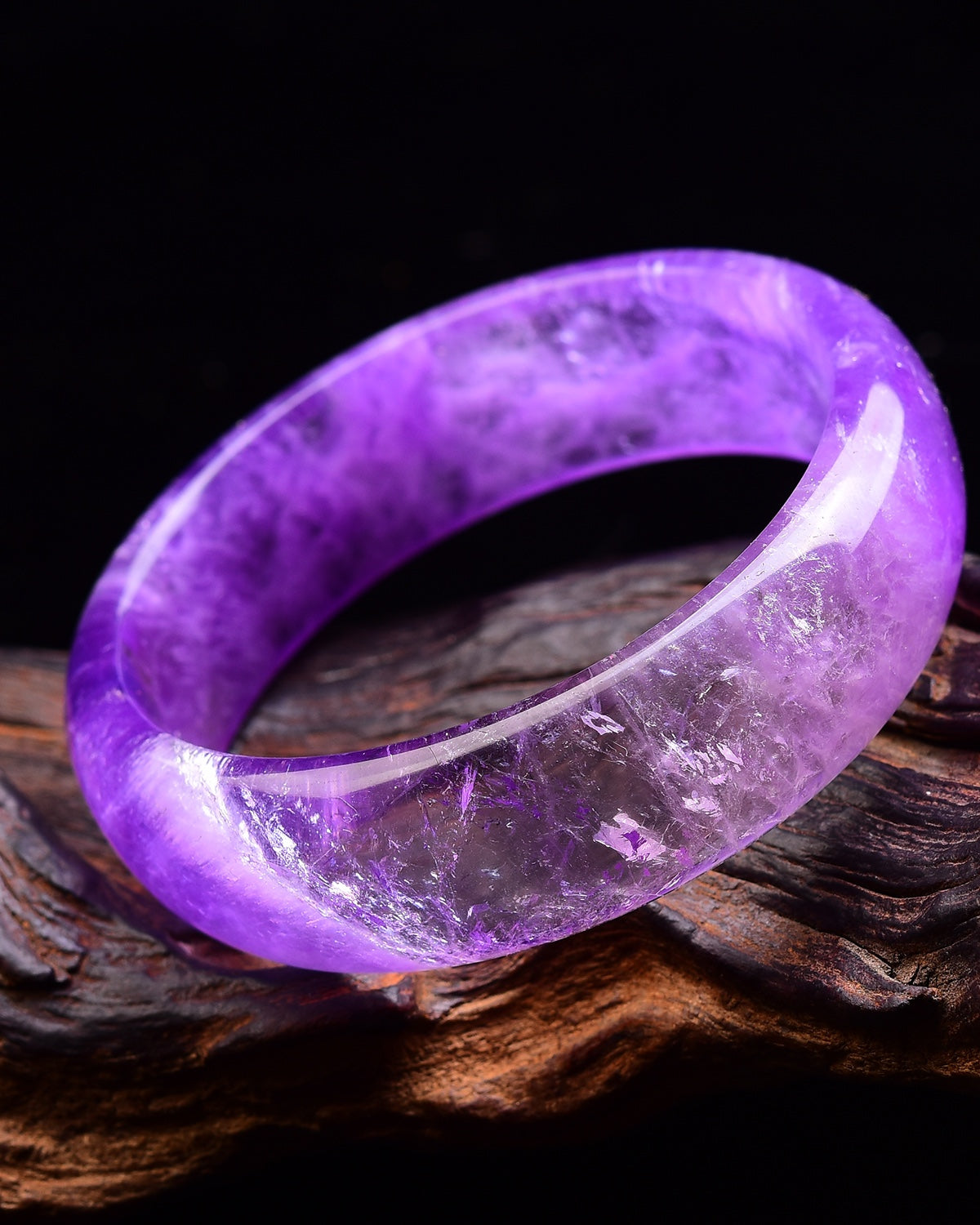 A2047 Inside Diameter 59 MM Exquisite Amethyst Bracelet