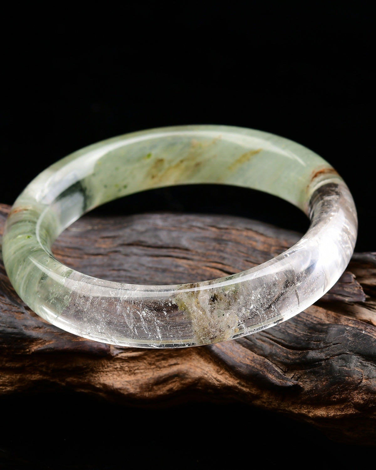 A2059 Inside Diameter 59 MM Beautiful Green Crystal Bracelet