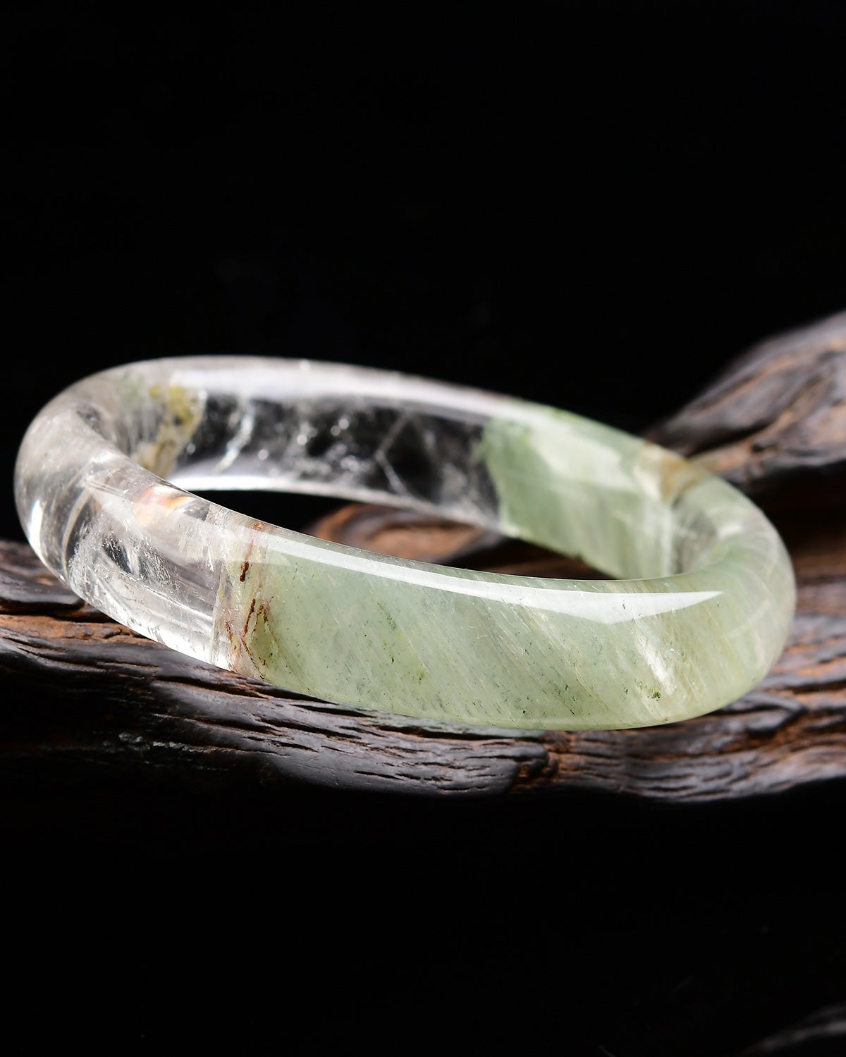 A2059 Inside Diameter 59 MM Beautiful Green Crystal Bracelet