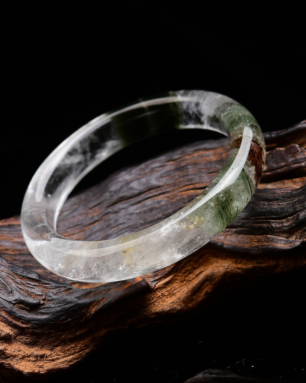 A2062 Inside Diameter 55 MM Beautiful Green Crystal Bracelet