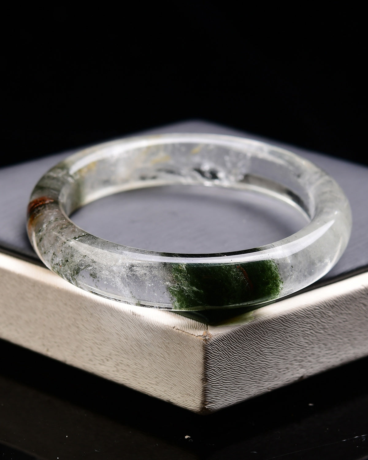 A2062 Inside Diameter 55 MM Beautiful Green Crystal Bracelet