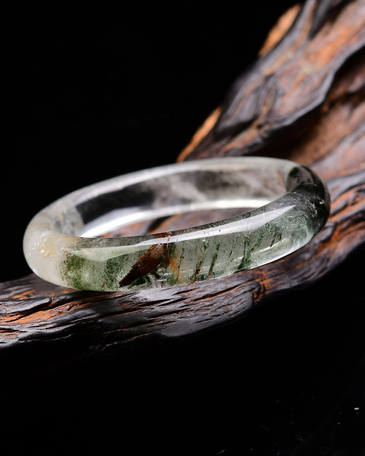 A2062 Inside Diameter 55 MM Beautiful Green Crystal Bracelet