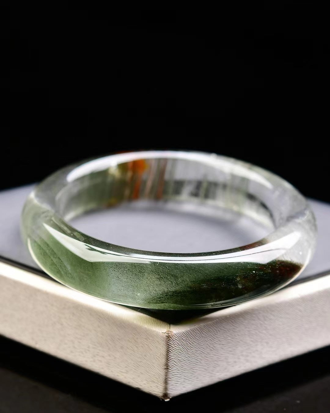 A2063 Inside Diameter 58 MM Beautiful Green Crystal Bracelet