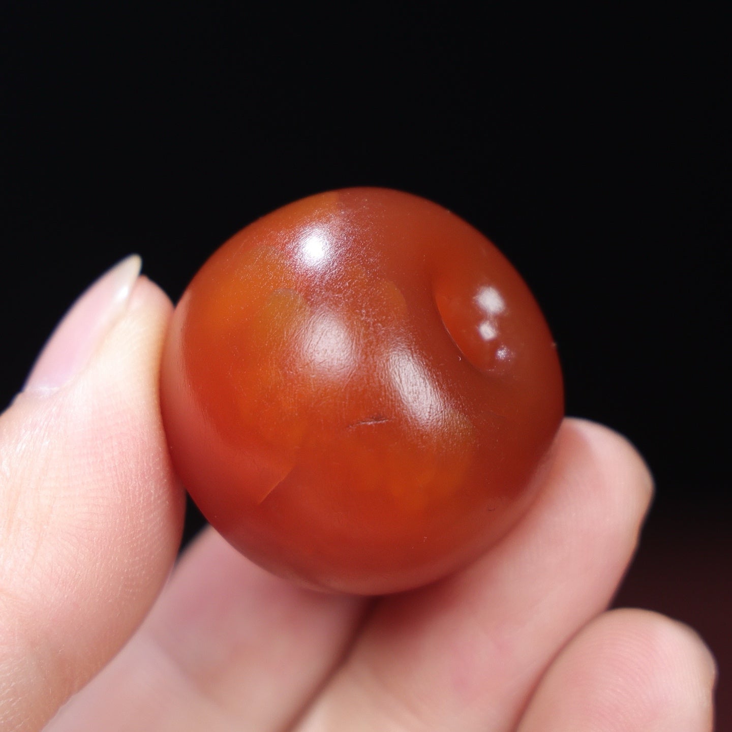 A2167 Beautiful Chinese Red Agate Bead Pendant