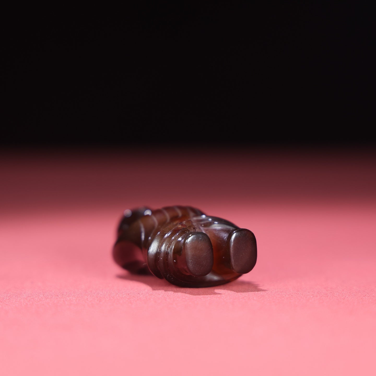 A2213 Vintage Chinese Agate Carved Kid Pendant