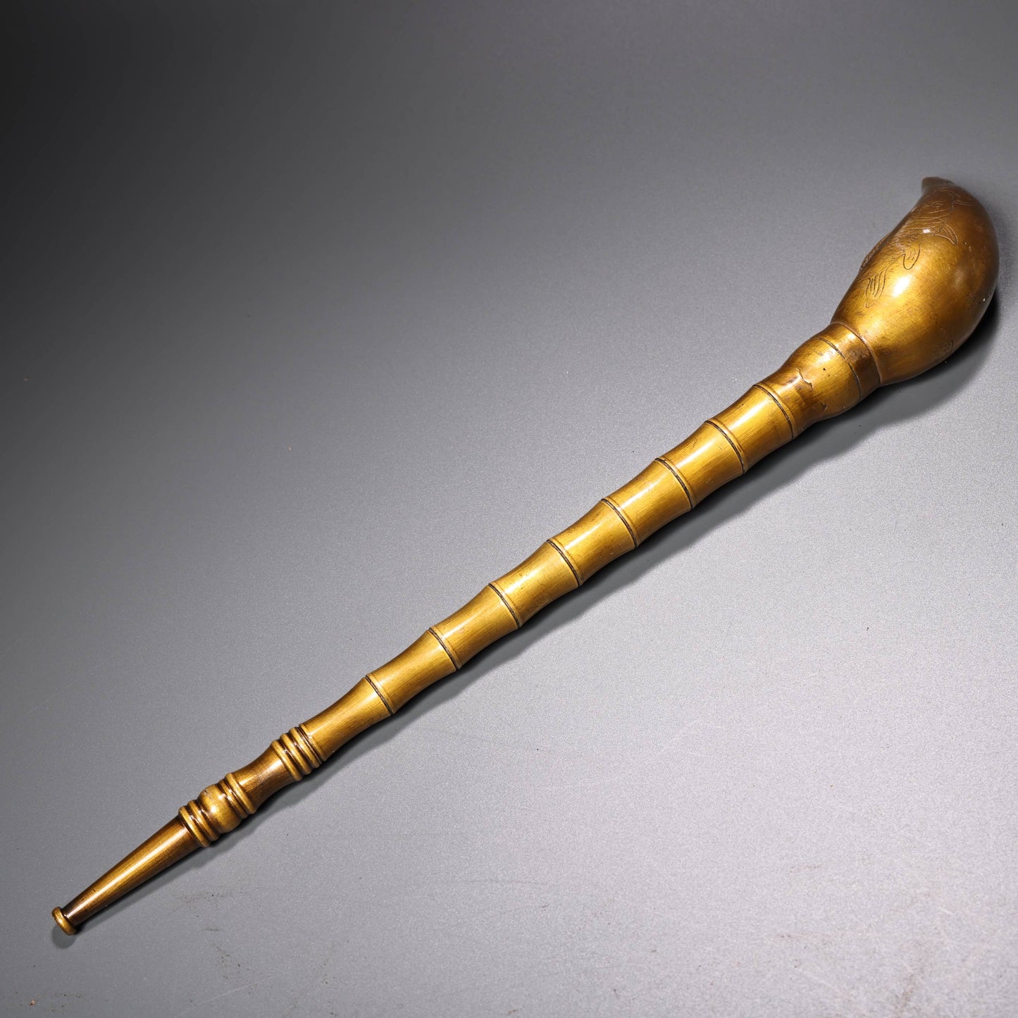 A2214 Vintage Chinese Brass Tobacco Pipe