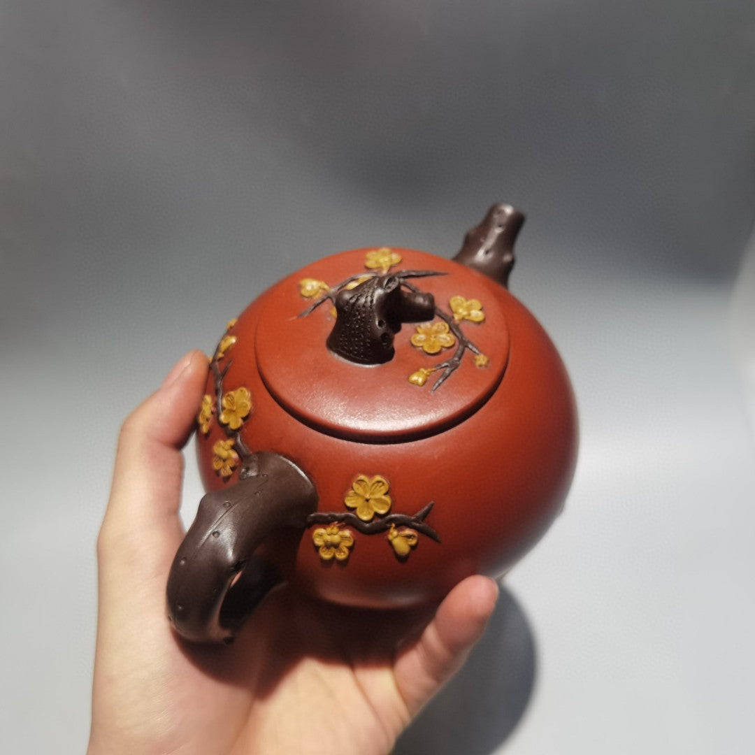 A2305 Chinese Yixing Zisha Clay Teapot w Artist Signed