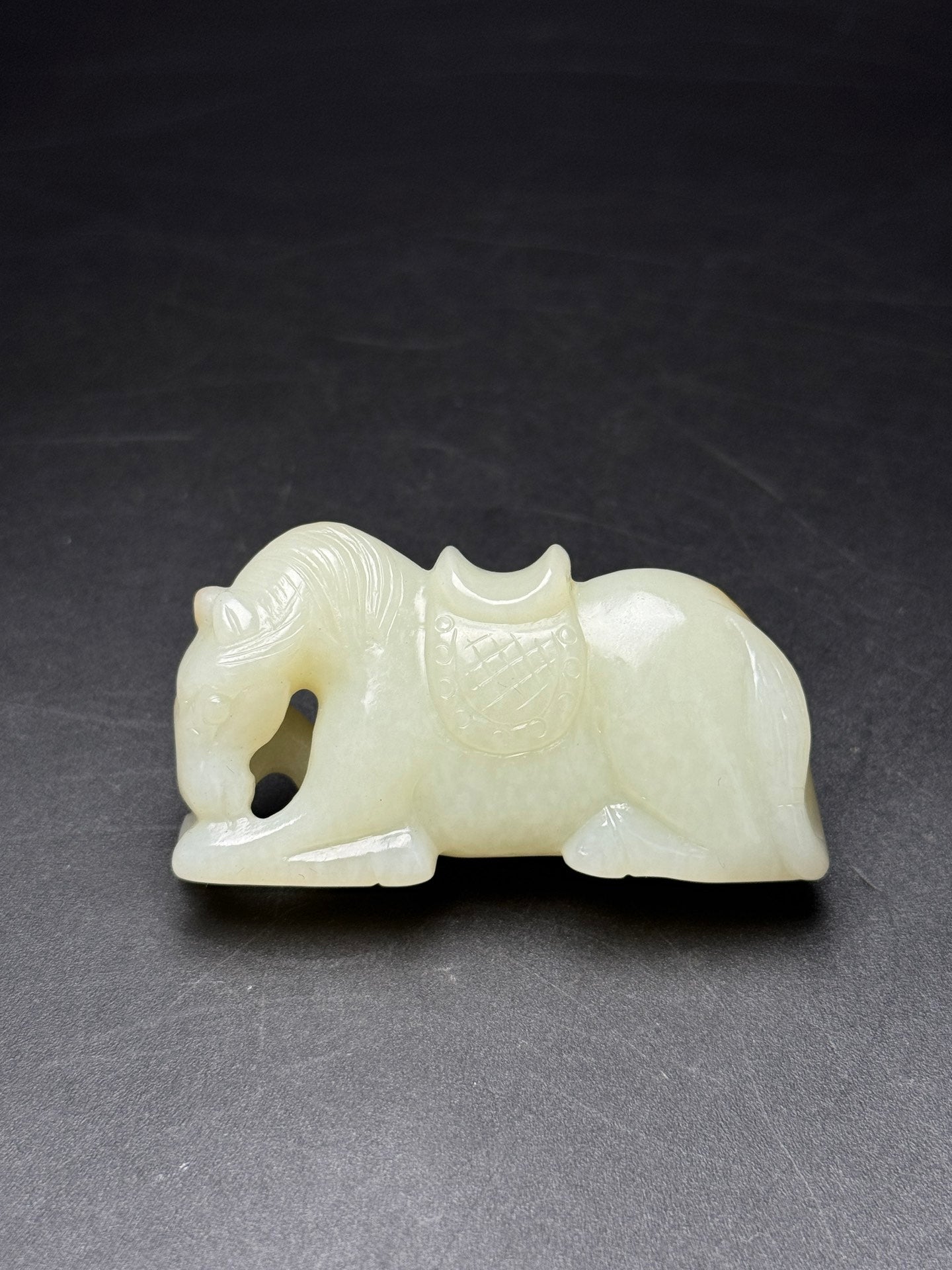 A2348 Superb Chinese Hetian Jade Carved Fortune Horse Pendant