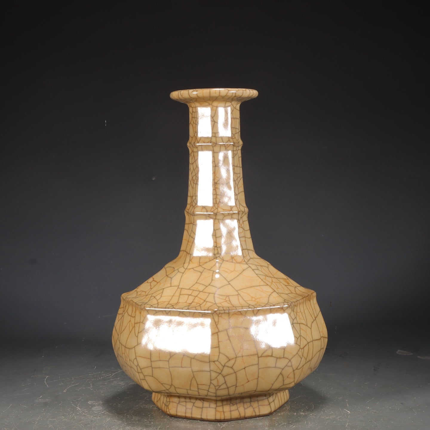 A2386 Chinese Ge Kiln Porcelain Vase