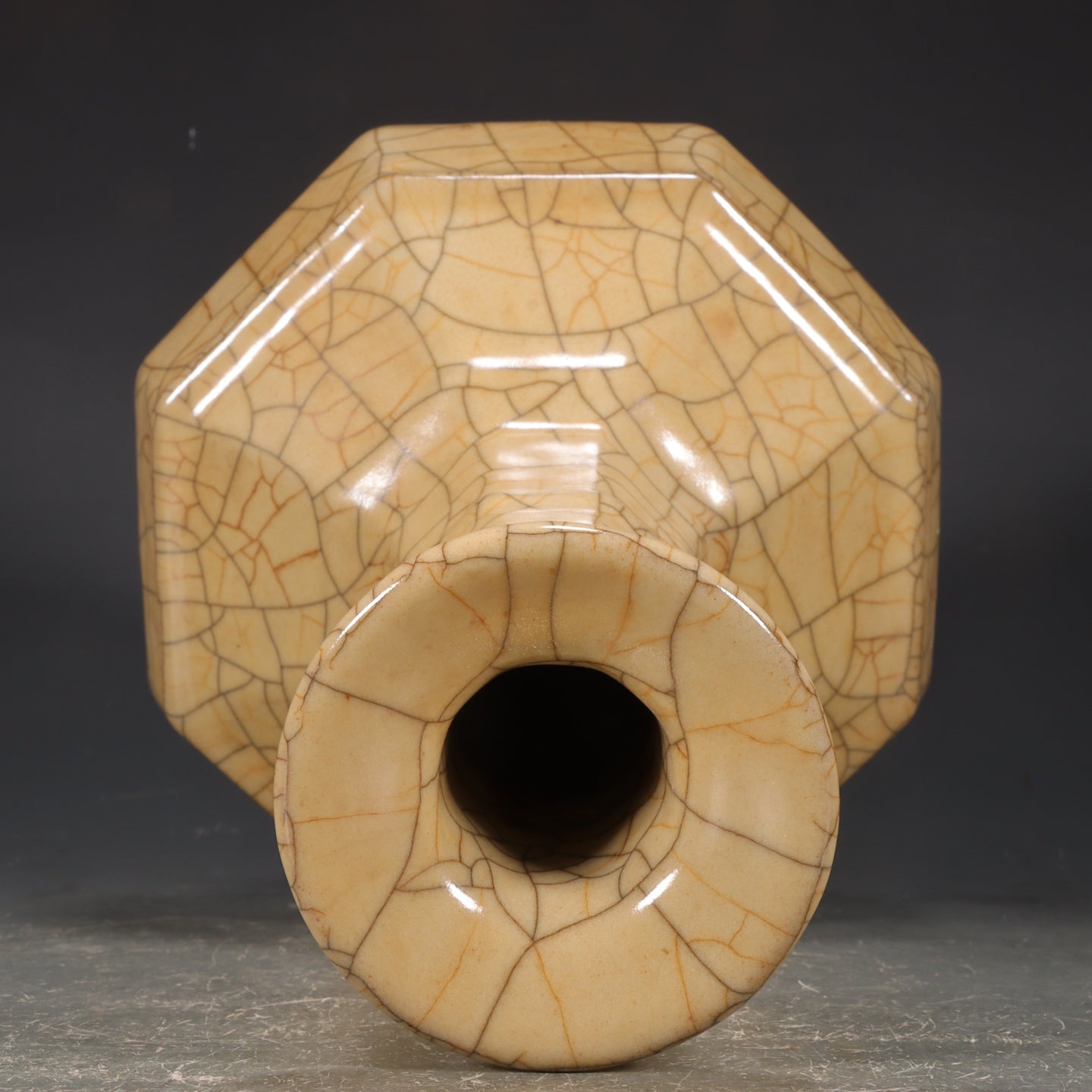 A2386 Chinese Ge Kiln Porcelain Vase
