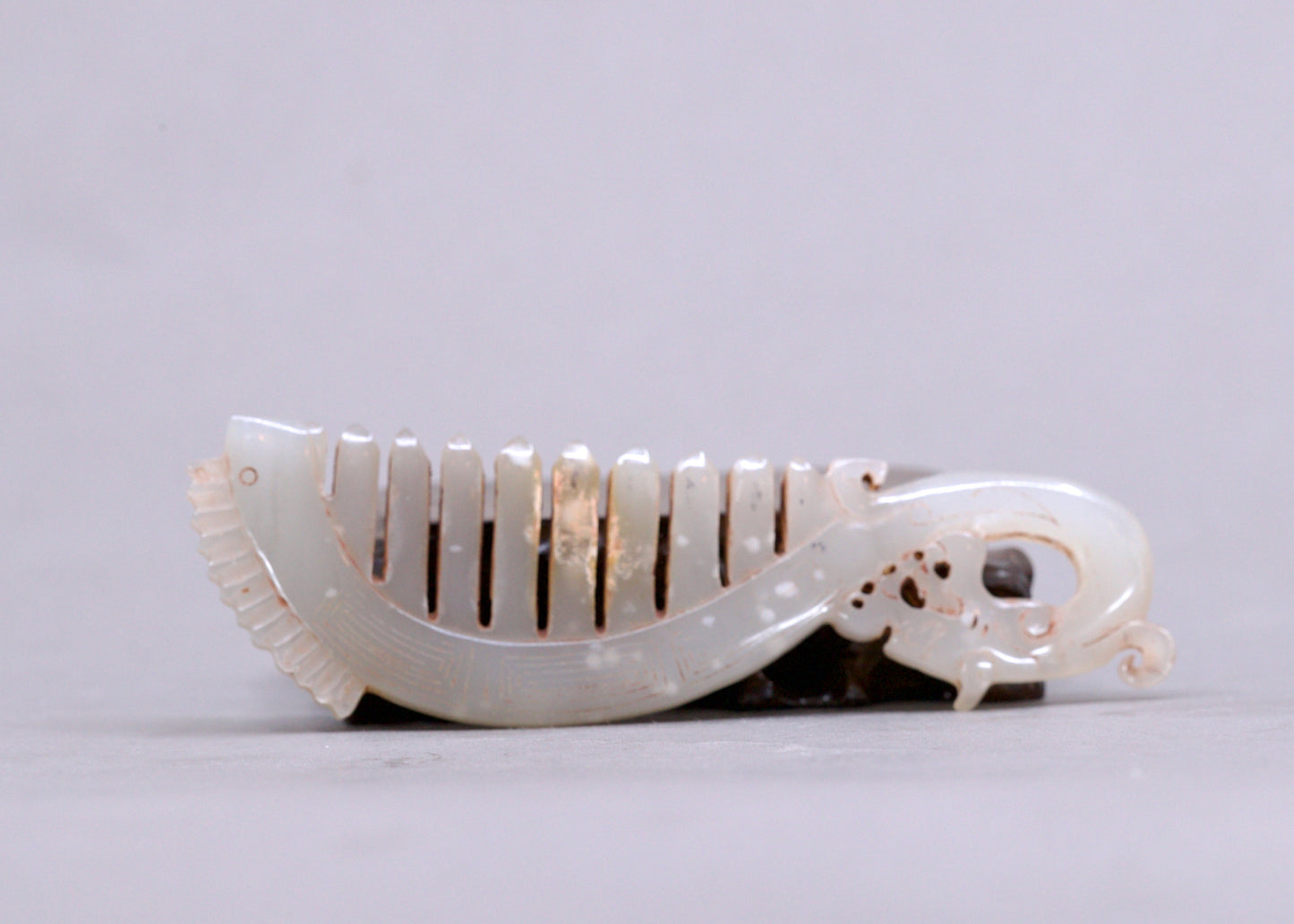 Vintage Chinese Hetian Jade Comb