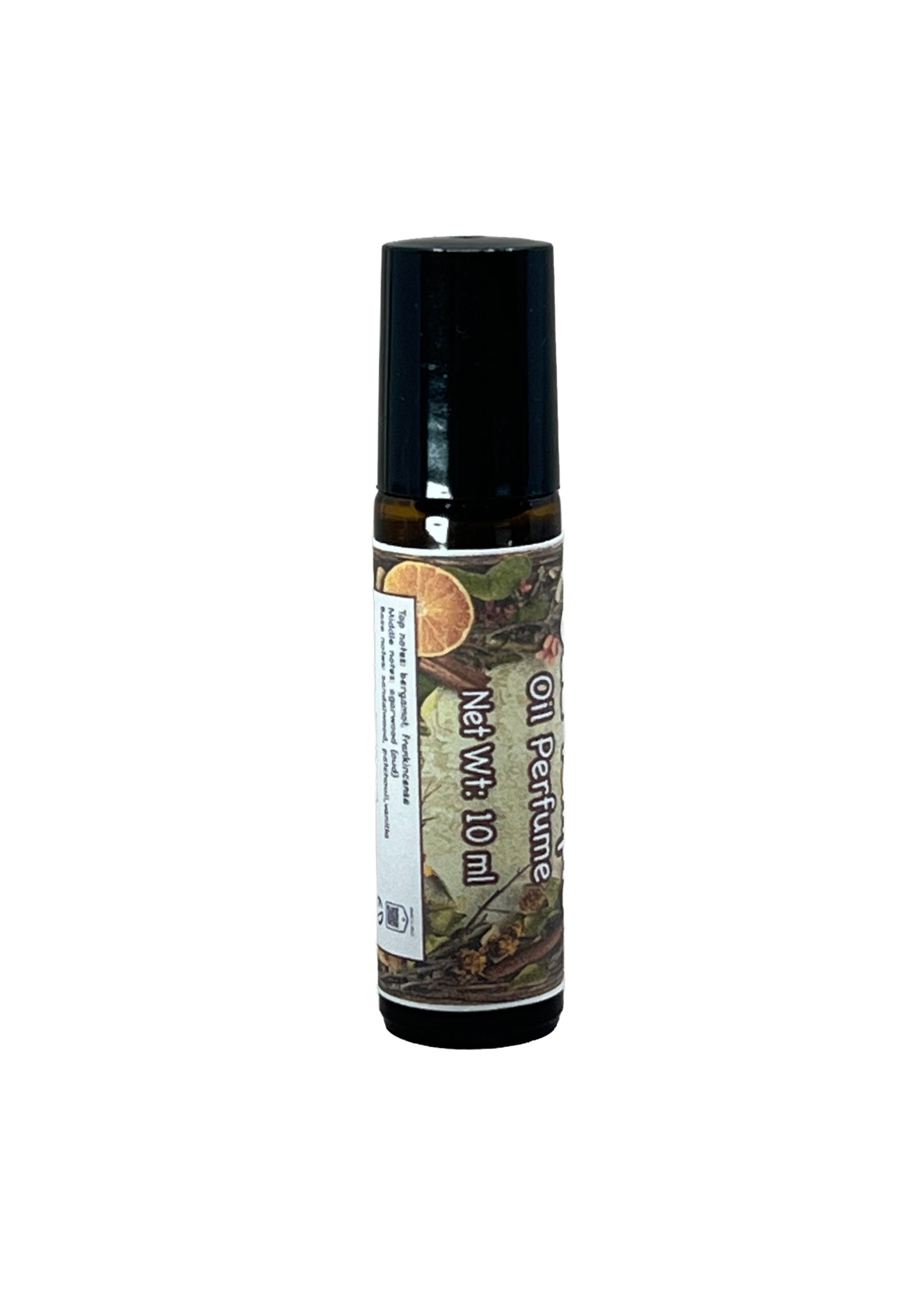 Oud Temple Perfume Oil - Frankincense, Agarwood Roll On Scent w Sandalwood, Patchouli, Vanilla - 10ml Natural Botanical & Alcohol-Free P008A