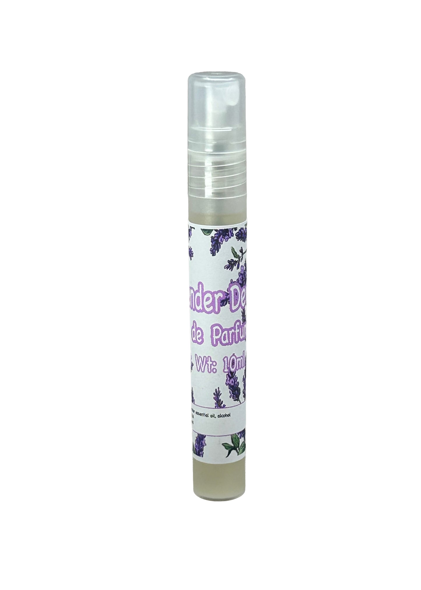 Lavender Dew Eau de Parfum - 10ml Natural Spray w 20% Lavender Fragrance Floral Scent, Calming Relaxing Gift P003B