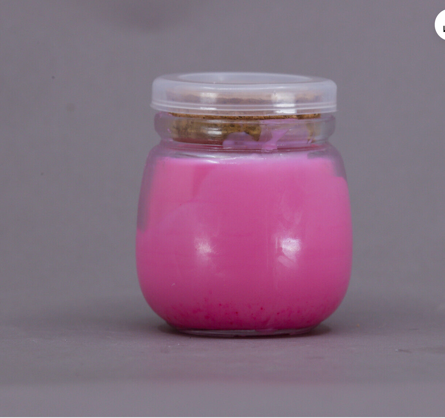 QR013 2.5% Pink Rose Scented Soy Wax Candle 7oz Jar